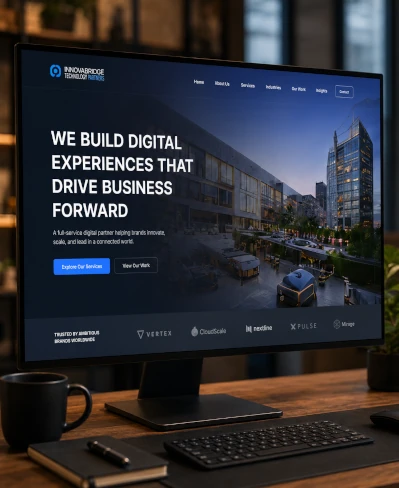 Website profesional yang dirancang untuk mendorong pertumbuhan bisnis